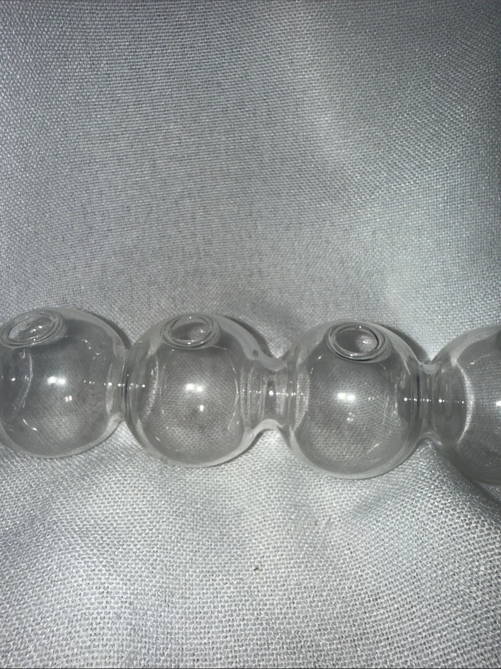 Glass Clear Bubble Bud Vase